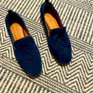 Tory Burch Blue suede loafers